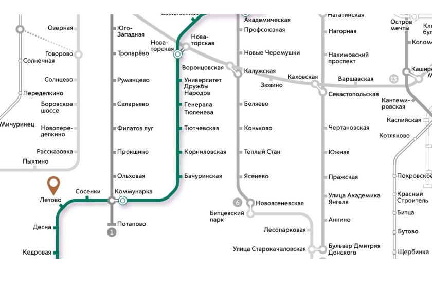 Рядом со строящимся жилым комплексом бизнес-класса «Новое Летово»  откроется еще одна станция метро